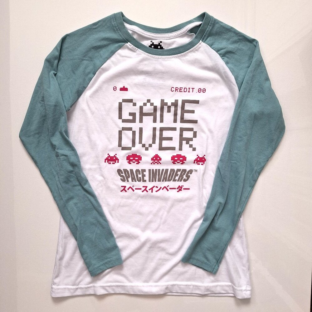 Space Invaders Game Over Long Sleeve Tee